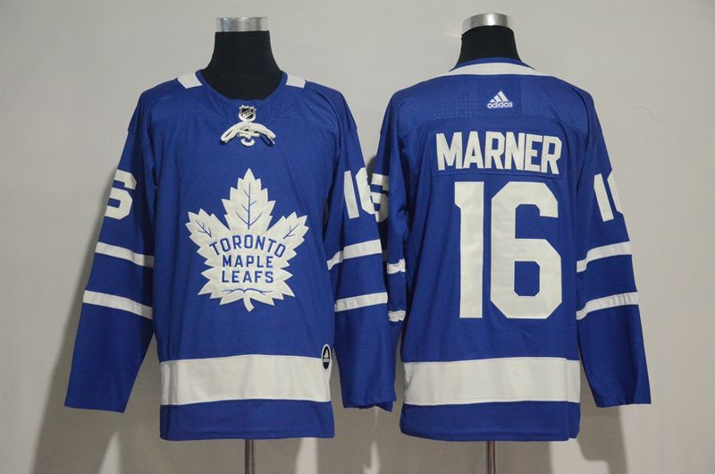 Men 2017 NHL Men Toronto Maple Leafs #16 Marner blue  Adidas Jerseys->toronto maple leafs->NHL Jersey